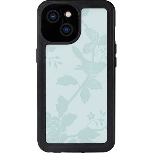 Bird Floral iPhone 15 Waterproof Case